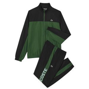 Lacoste Mens Printed Tennis Tracksuit Set / Green